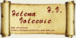 Helena Volčević vizit kartica